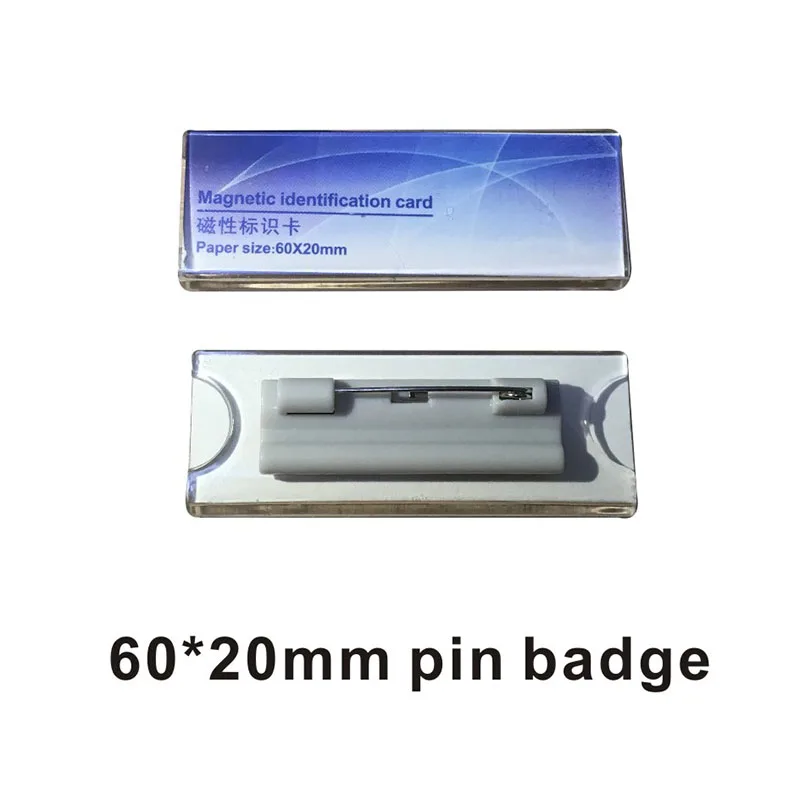Reusable Acrylic Identity Clear Plastic Name Tag With Magnet or Pin - AliExpress Mobile