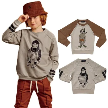 

Autumn Children Boys Sweatshirt Fashion Cartoon Printed Kids Long Sleeve Tops Toddler Boys Clothes Cotton Girls Sweatshirt