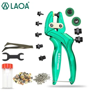 

LAOA Multi-fonction Leather Punch Pliers Aluminium alloy Eyelet Puncher Belt punch Button Plier Made in Taiwan