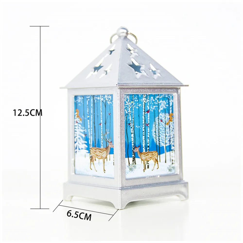 Рождественская свеча, светодиодный, рождественская свеча с держателем, светодиодный, чайный светильник, свечи, клетки, лось, Санта Клаус, печатный подсвечник, Chris