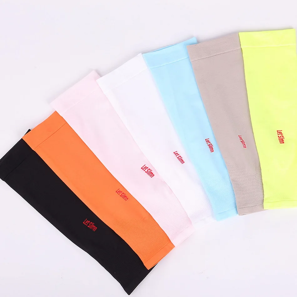 1 Pair Kids Sports cooling Arm Sleeves Cover Sun UV Protection For 5-12 Years Girls Boys Elastic Ice cuff Cycling Arm Warmer archery arm guard