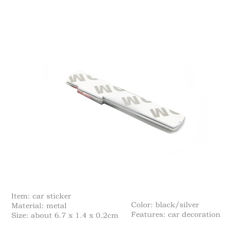 

2pcs Black Silver For Audi A3 A4 A5 A6 C6 C5 C7 A1 A7 A8 B8 B7 Q5 Q7 Q3 8P 8V Car Styling 3D Metal Sticker Accessories