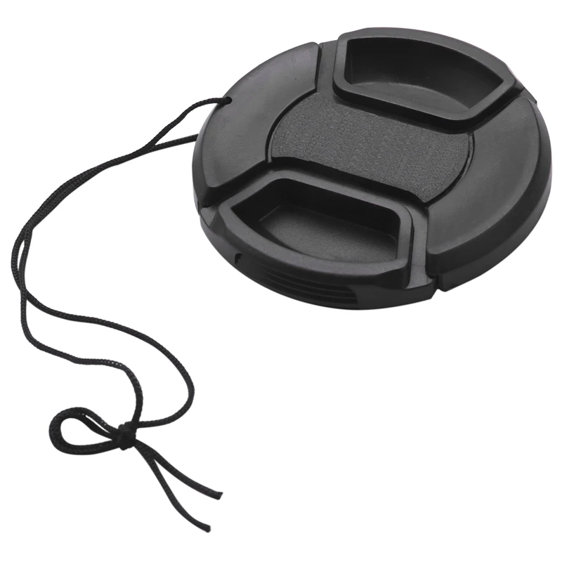 58Mm Lens Cap With Leash Hole Bundle For Dslr Cameras Nikon Canon (58Mm)- 4 Pack | Электроника