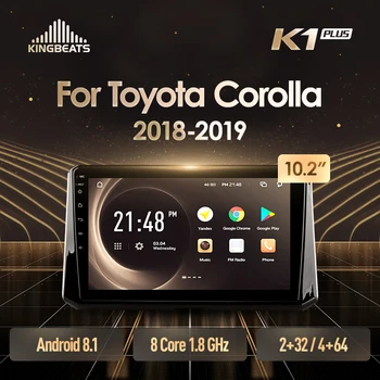 

Kingbeats Android 8.1 octa-core main unit 4G in dash car radio multimedia video player GPS navigation for toyot