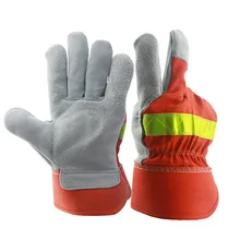 Cattlehide рабочие сварочные противопожарные перчатки термостойкие износостойкие отражающие товары для охраны труда для зодчества