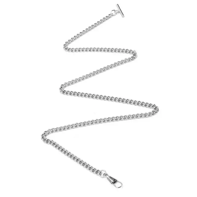 Pocket Watch Chain 65cm Length Retro T-bar Pocket Watch Chain Pendant Holder Metal Pocket Watch Accessories Gold Silver Bronze Color Watc Chain