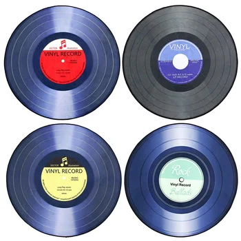 

New 4 sizes Round Carpet Rugs floor mat 3D Vinyl Record Printed Carpets Bedroom Kids Room Chair Home Decor Living Room Anti slip