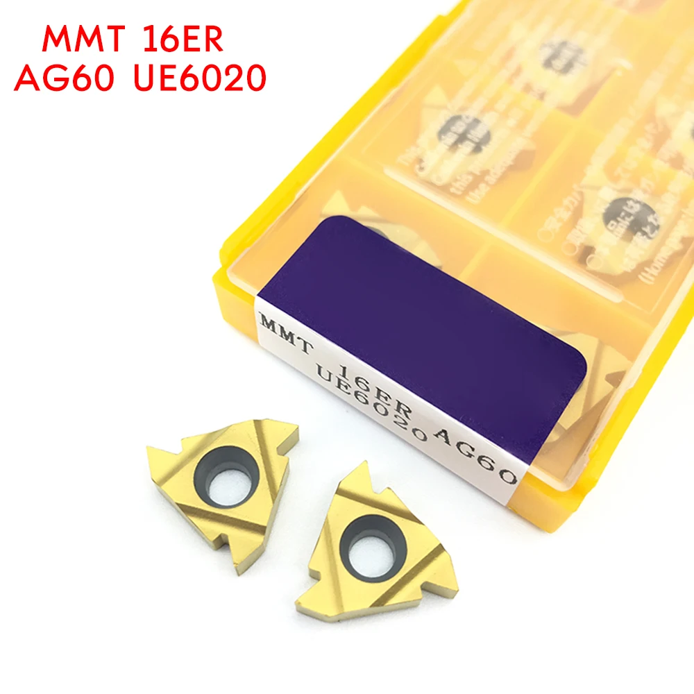 MMT 16ER AG60 UE6020 карбидные вставки токарный инструмент резьбы режущий токарные