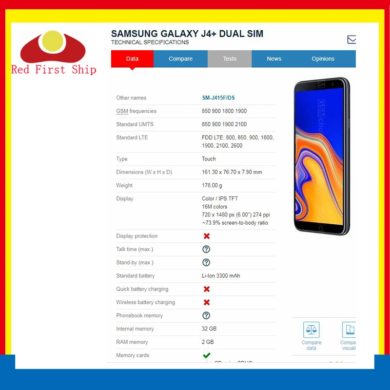 10 шт./лот для Samsung Galaxy J4 + Plus J415 J415F/J4 Core J410/J6 J6 J610 ЖК дисплей кодирующий