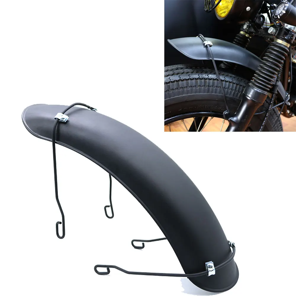 Nuoxintr Motorcycle Fender Front Mudguard Splash Splash Guard Universal Black for BMW R1200GS YAMAHA MT03 MT07 Honda CBR600rr