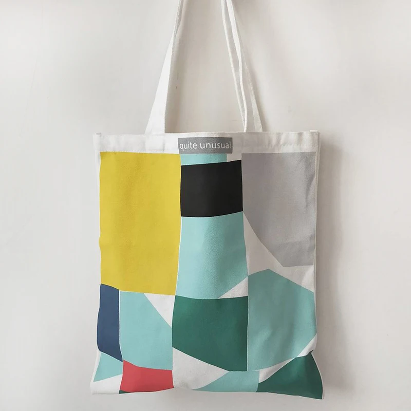 

Women Canvas Tote Bag Casual Cloth Beach HandBag Reusable Shopping Bag Eco Folding Bag Shoulder bag