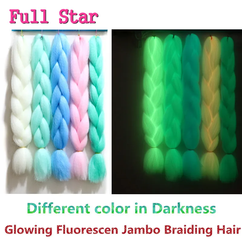 glowing hair jumbo braids 25