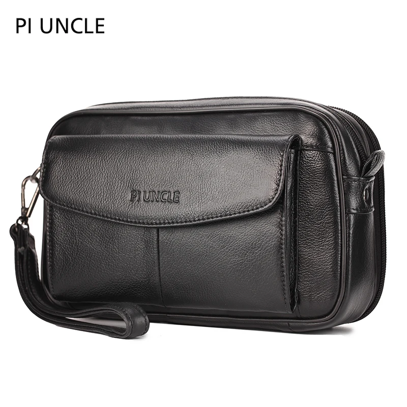 

Leather Men's wallet wristband hand wallet casual fashion men's wallet Genuine Leather purses