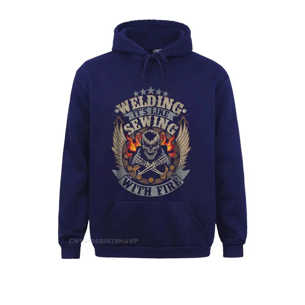Welding T-Shirt Welding Is Like Sewing With Fire Distressed__97A1577 Prevalent Casual Sweatshirts Long Sleeve Hoodies for Men Sportswears VALENTINE DAY Welding T-Shirt Welding Is Like Sewing With Fire Distressed__97A1577navy