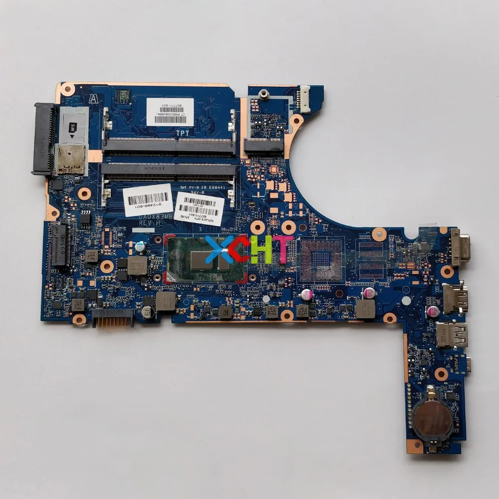 

907711-001, процессор DA0X83MB6H0 UMA i5-7200U для HP ProBook 450 G4, материнская плата для ноутбука, ПК, ноутбука, материнская плата 907711-601
