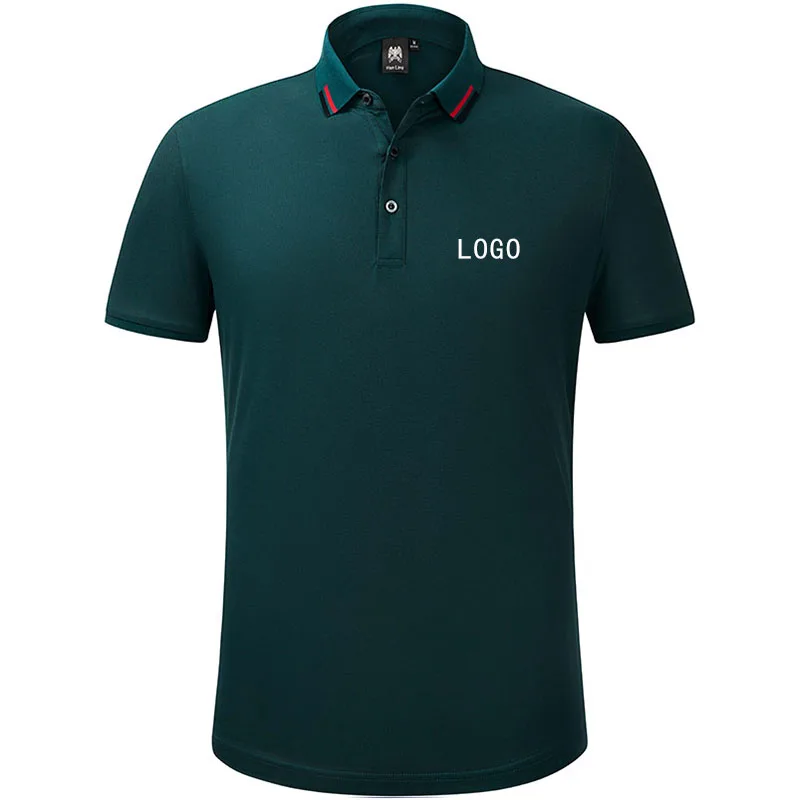 

Custom do text and business embroidery polo shirt also for business groups gifts print unisex shirt