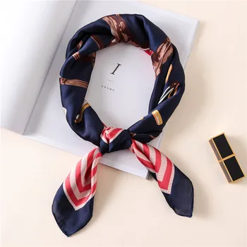 

Spring and summer 2020 women's quality Print Square Fashion scarves lady New style Muslim headscarf Sunscreen silk beach shawl