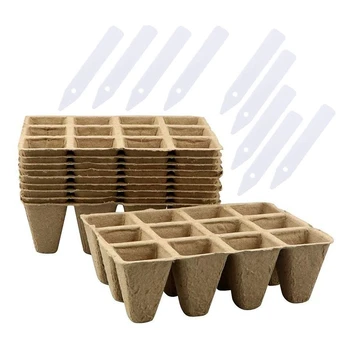 

20 Pack Seedling Starter Tray/Seed Germination Kit, for Vegetable,Flower, Indoor/Outdoor with 20 Plastic Plant Markers