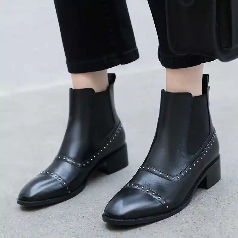 studded chelsea boots women