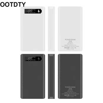 

QC3.0 PD LCD Display DIY 6x18650 Battery Case Power Bank Shell Portable External Box without Battery Powerbank Protector