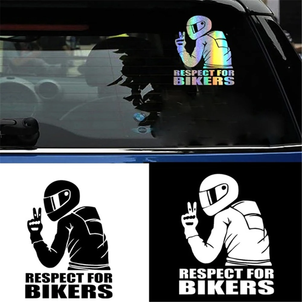 

Motorcycle Helmet Sticker Bicycle Protection Automobile Decoration Motorcycle Styling 3D Respect Car Sticker Reflective Sticker