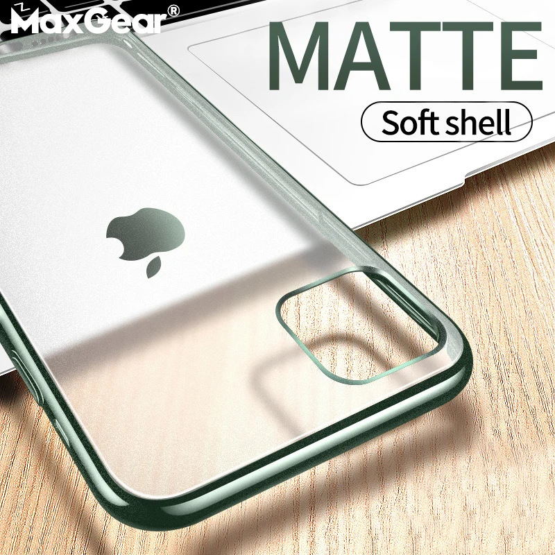 Матовый Прозрачный чехол для телефона iPhone 11 Pro Max чехлы 6 6S 7 8 Plus X XS XR мягкий