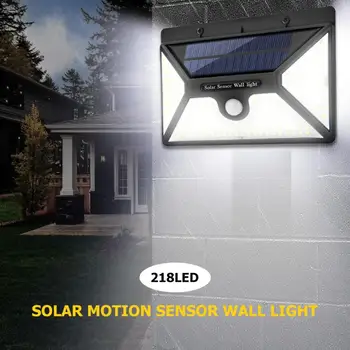 

Outdoor 218LED Solar Light Motion Sensor Wall Light Waterproof Yard Security Lamp Solar Powered Sunlight for Garden Decoration