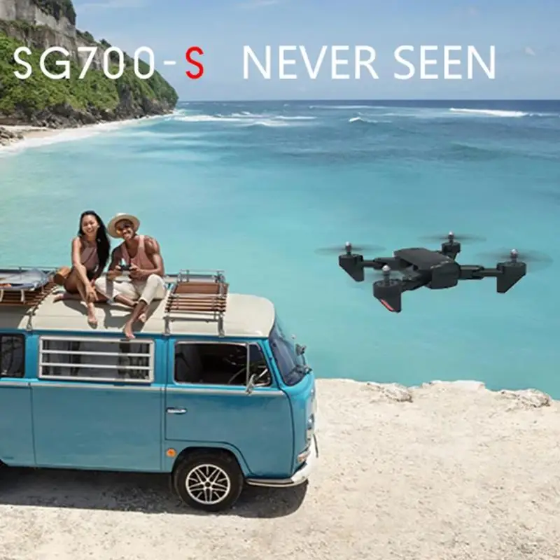 SG700-S Дрон WiFi 720 P/1080 P/4 K двойная камера оптический поток Квадрокоптер переключатель скорости приложение просмотр Plam управление вертолет