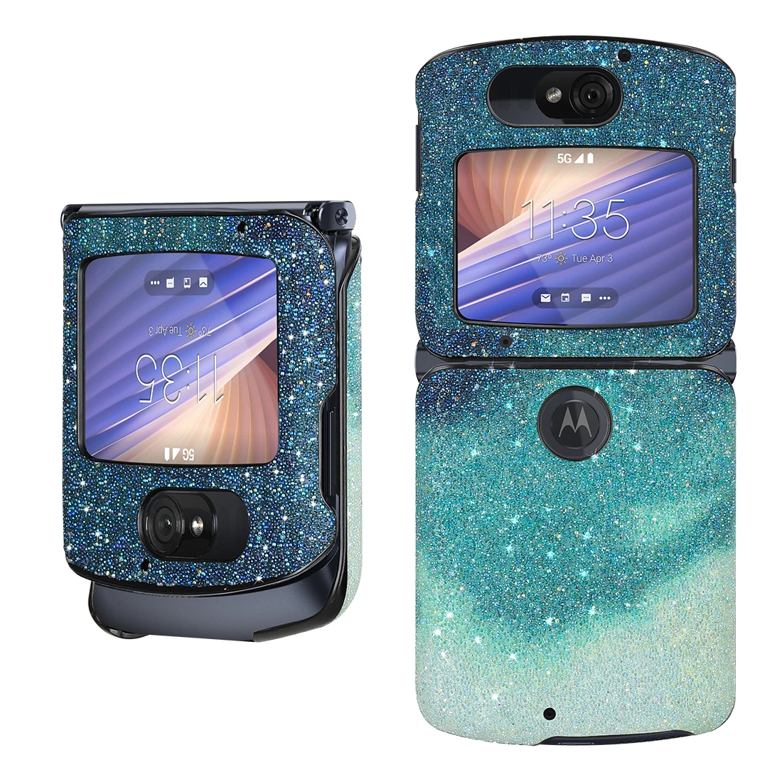 Bling Glitter Shining Flash Hard Back Cover for Motorola Moto Razr 2 5G Case 2020 MotoRazr Funda Shell | Мобильные телефоны и