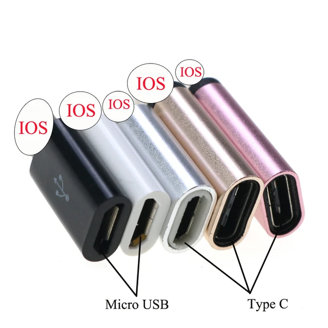 Micro USB to 8Pin Data Cable Adapter android to iPhone Converter LOT For  iPhone