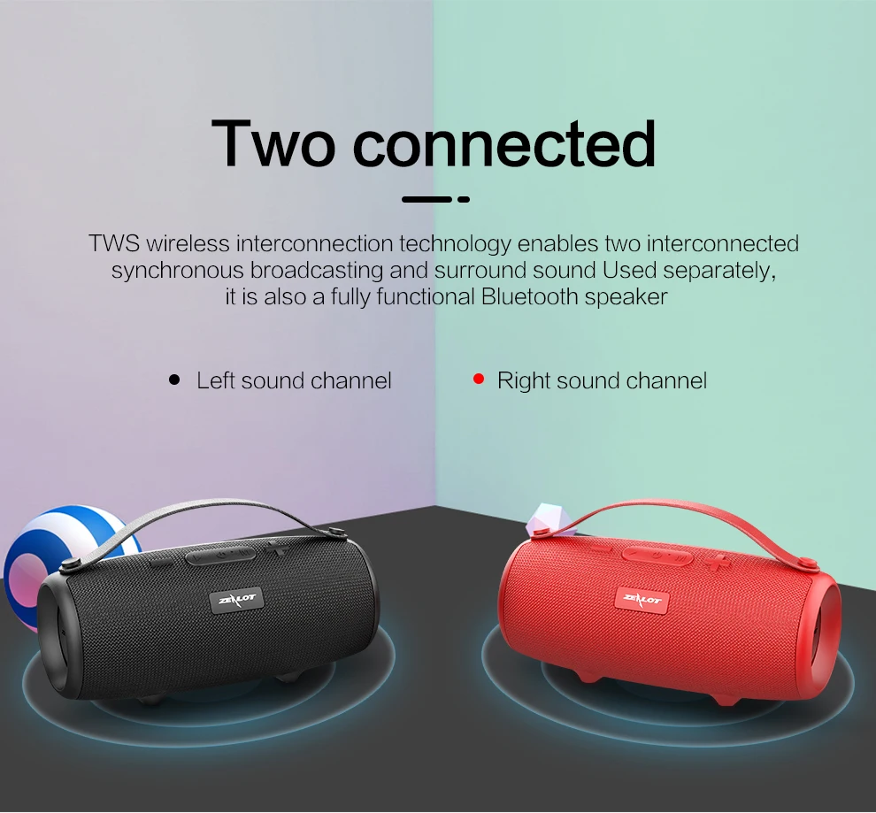 Новый S34 портативный bluetooth динамик сабвуфер стерео беспроводной бумбокс