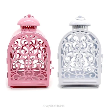 

Moroccan Style Hollow Candlestick Tealight Candle Holder Carved Flower Hanging Lantern Wedding Home Decor S19 20 Dropship