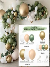 Aliexpress - Retro Color Red Bean Paste Green Balloon Set 157pcs Balloon Garland Arch Kit Birthday Wedding Party Decoration Garland Arch Kit