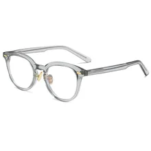 Лето Новые анти-синие радиационные плоские зеркальные ретро круглые черные толстые оправы очки повседневные дикие синий светильник блокирующие очки