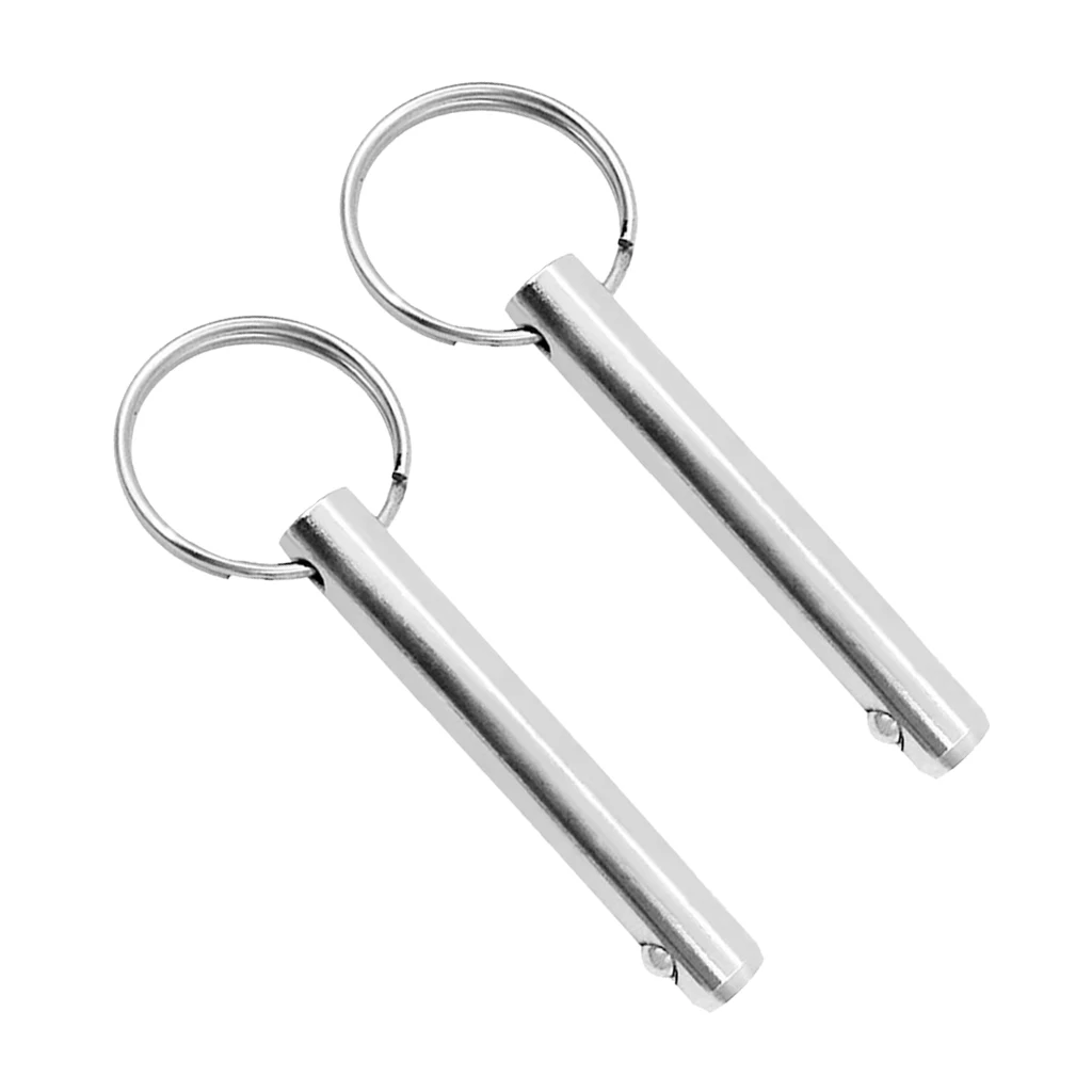 2 x Quick Release Pins 3/8 inch Diameter 316 Stainless Steel for Boat Bimini Top Deck Hinge Marine Accessories (2.75inch Long)