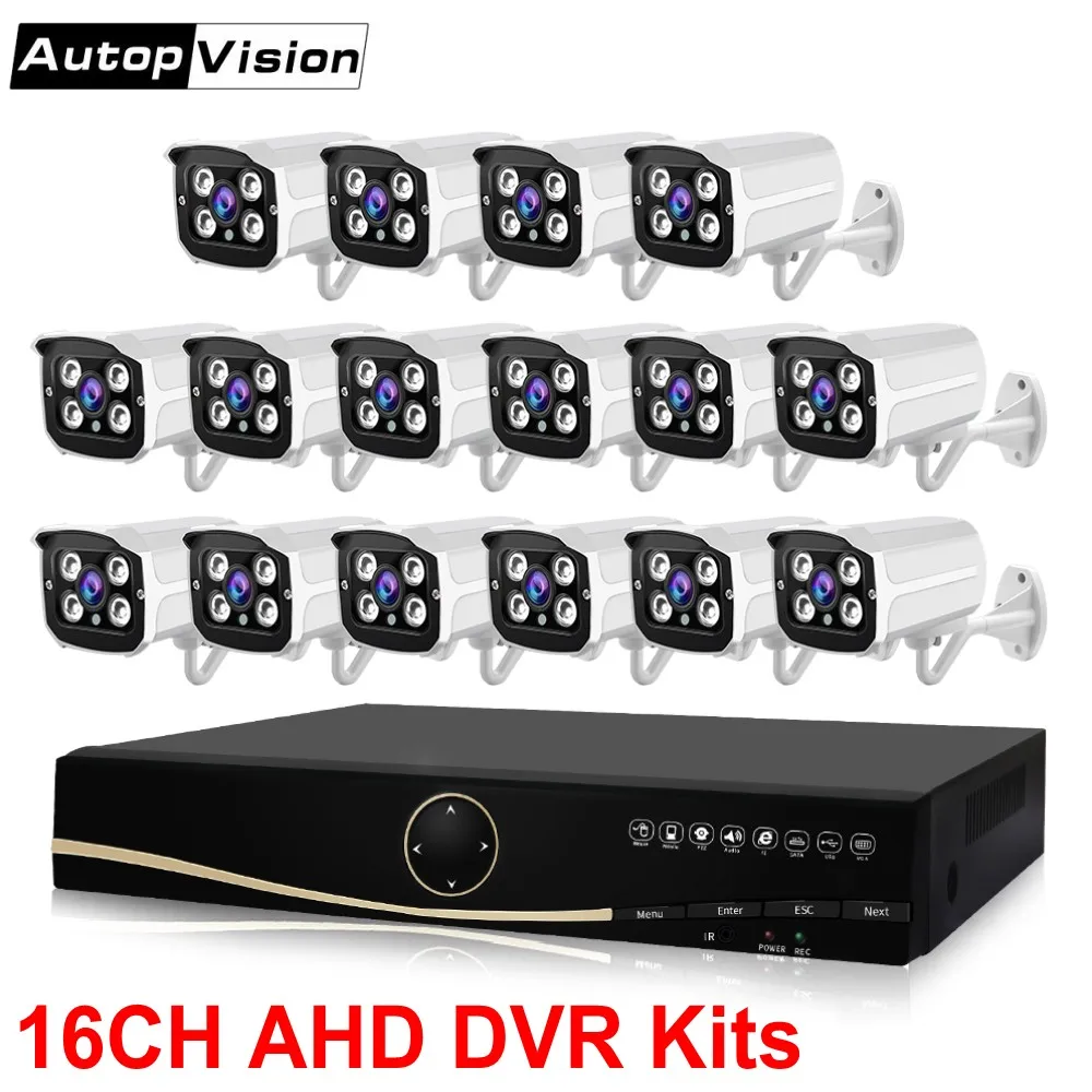 LS-AKA2 16CH AHD DVR System 1080P HDMI CCTV Водонепроницаемая ИК Наружная и внутренняя камера