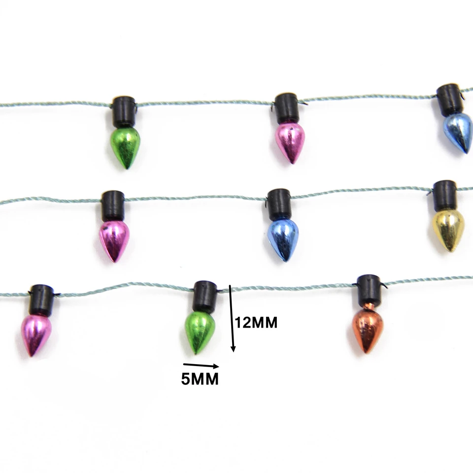 5M Christmas Garland DIY Bulbs Colorful Banner Xmas Tree Hanging Ornaments Christmas Party Birthday Decorations Home Supplies