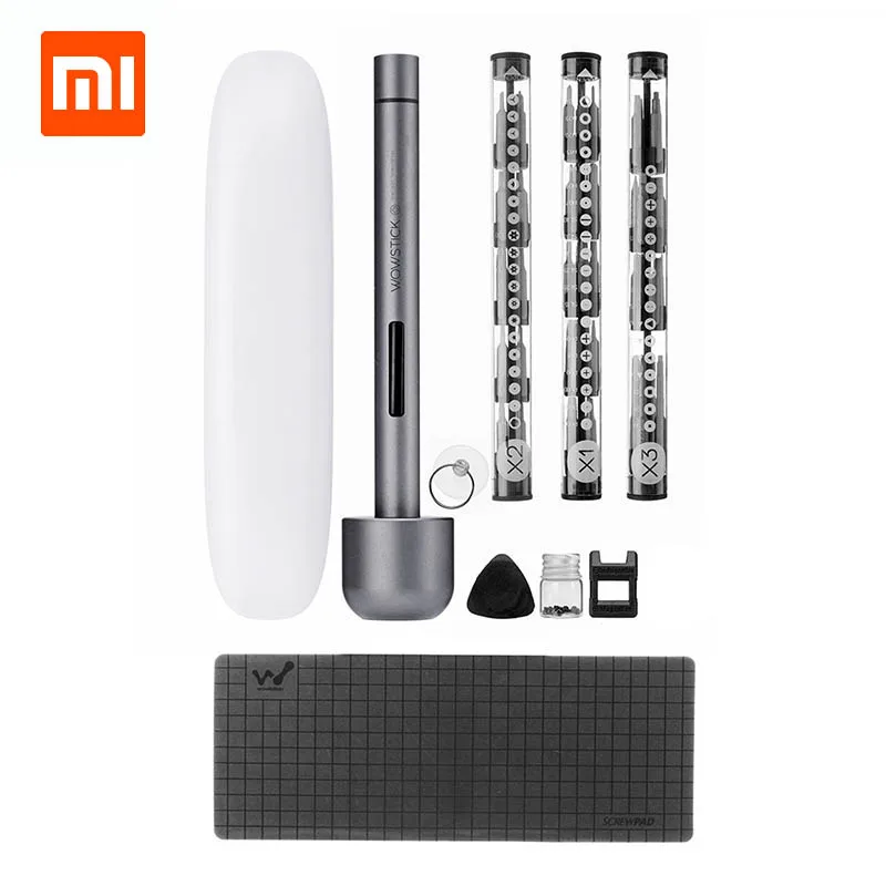 Оригинальный Xiaomi Wowstick 1F + обновленная электрическая отвертка 56 бит Беспроводная