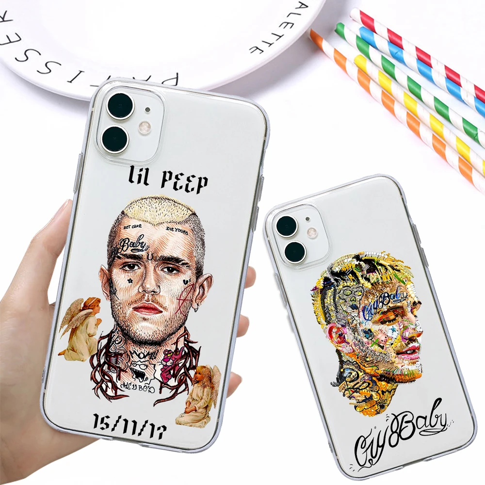 

hot new Rap singer Lil Bo Peep Anime soft silicone phone case For iPhone 5 5S SE 6 6S 7 8 X XS XR 11 Pro Max funda coque cover