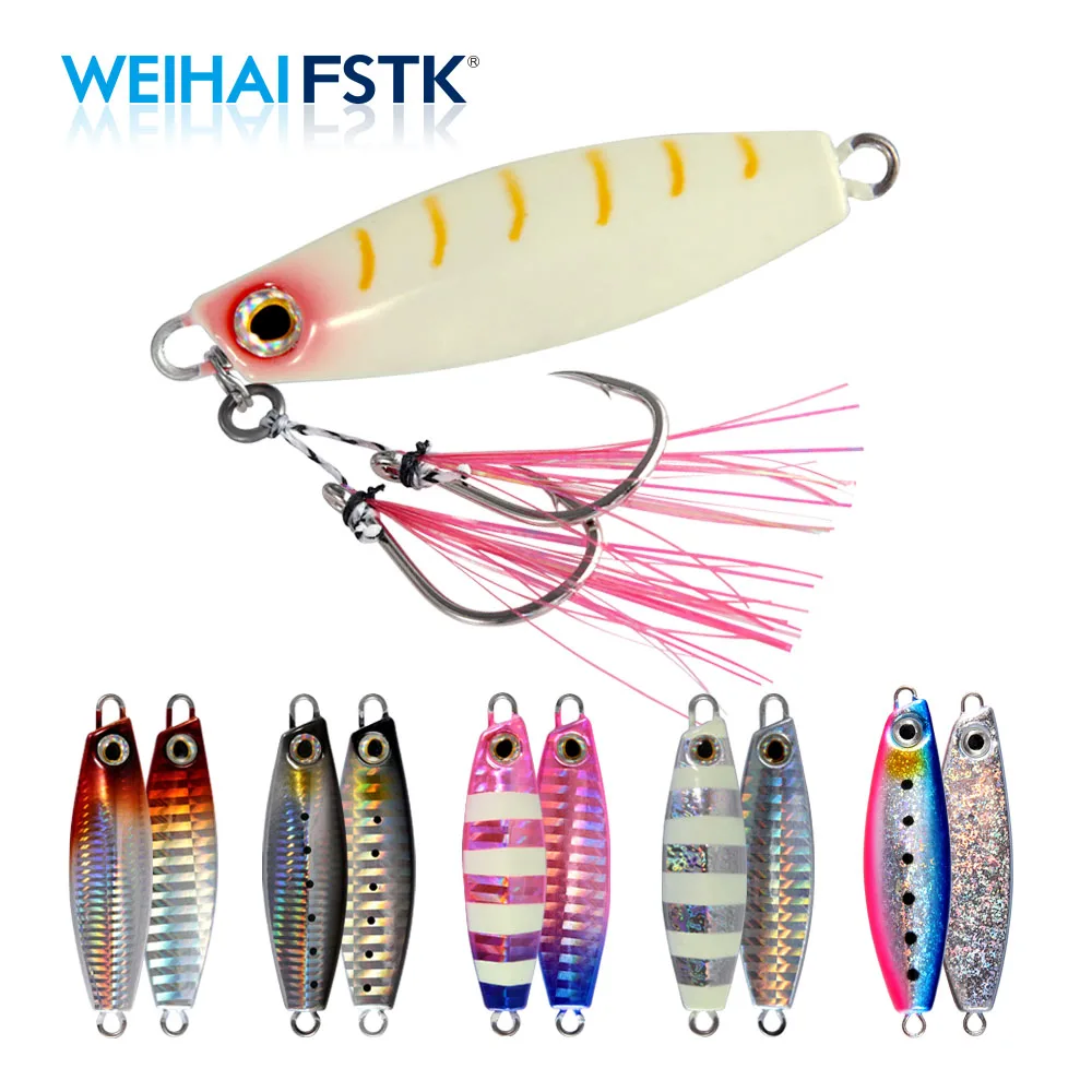 FSTK 2021 Cast Jigging Spoon Fishing Jigs Saltwater Lures Metal Bass Jig rock Artificial Bait Shore Slow | Спорт и развлечения