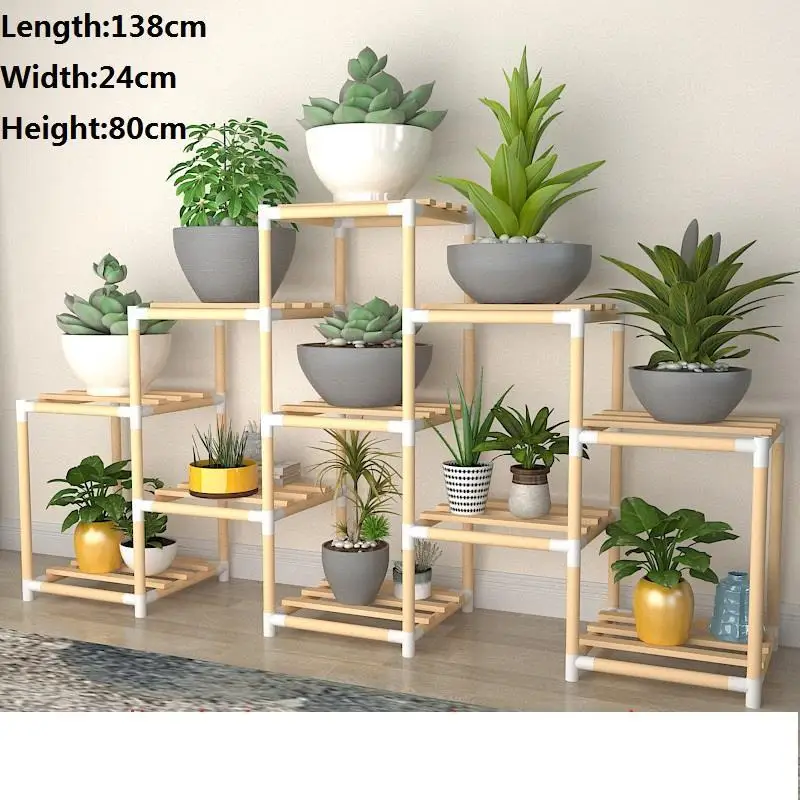 Estanteria Para Plantas горшок Saksi Standi Huerto Urbano Madera Stojak Na Kwiaty полка Dekoration открытый цветок стенд - Цвет: MODEL E