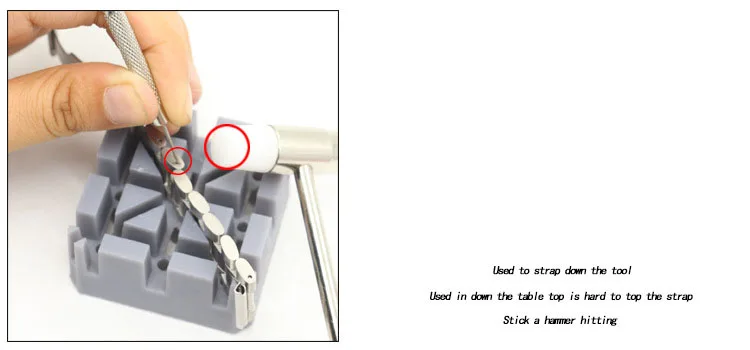 Repair table combination detacher Meter seat Disassemble steel strap tool 6-piece set Strap tool