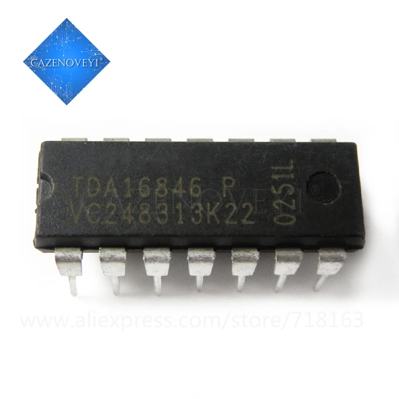 1pcs/lot TDA16846 2 P TDA16846P TDA16846 DIP 14 In Stock|chip|p p ...
