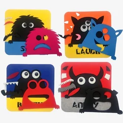 Crianças 3d quebra cabeça sentiu crianças brinquedos criativos dos desenhos animados jigsaw criança jogos do bebê cedo educacional rompecabezas aprendizagem brinquedo e5ptg