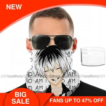 

Tokyo Ghoul Mouth Face Mask Who Am I Facial Mask for Adult Polyester with 2 Filters Lovely Mask