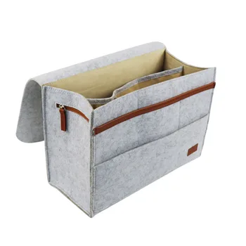

Tidy Snack Hanging Type Felt Bedside Storage Bag TV Remote Control Magazine Home Multi Pockets Sofa Desk For Book Phone Holder