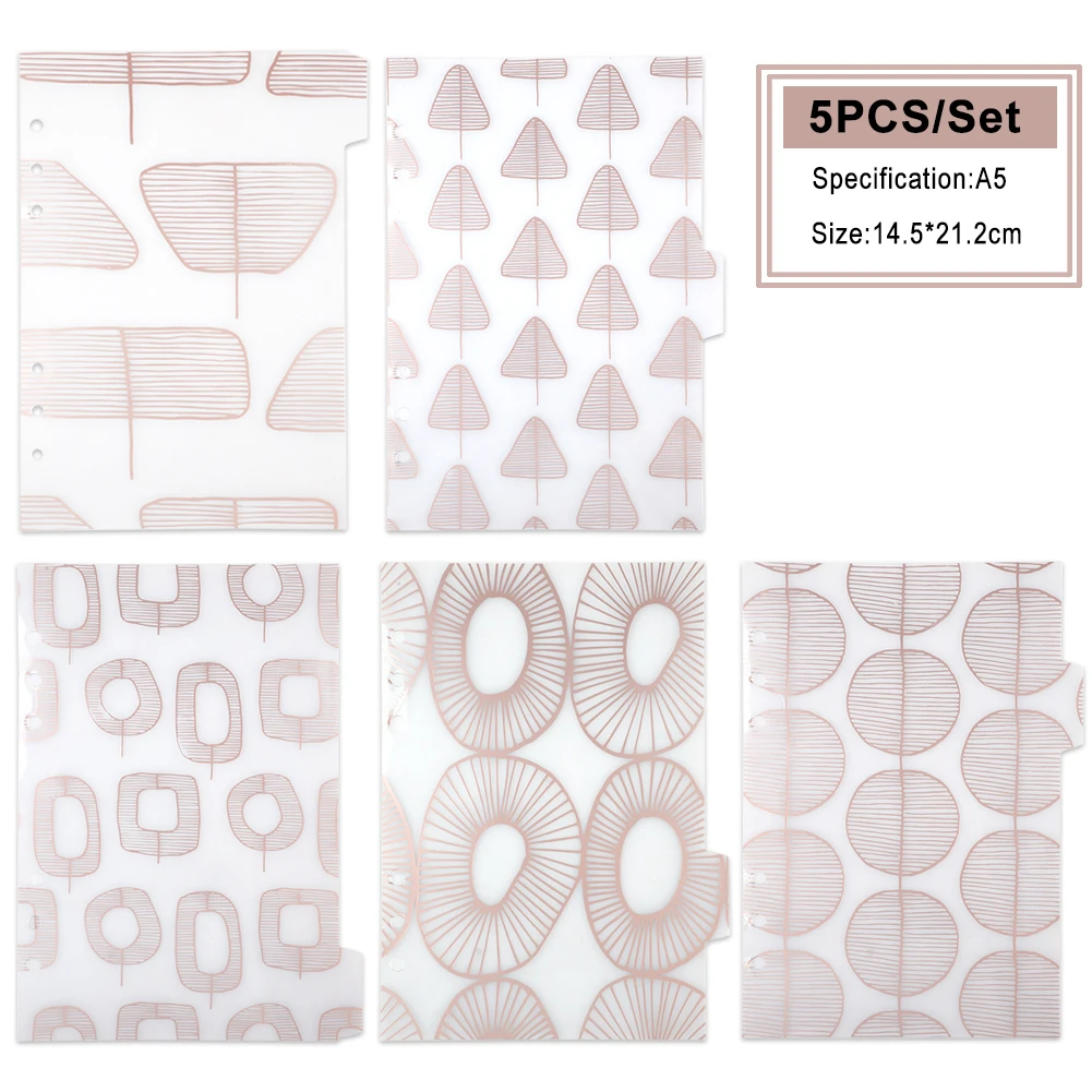 5pcs A5/A6 Colored Notebook Index Page Matte Cover Spiral Diary Planner Paper Note Book Category Pages Stationery 5pcs A5/A6 Colored Notebook Index Page Matte Cover Spiral Diary Planner Paper Note Book Category Pages Stationery
