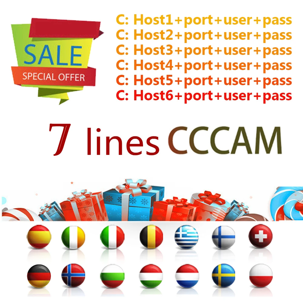

DVB-S2 Receptor Cccam cline for 1 year Spain cccam cline use for GT media V9 Super V8 Nova Satellite TV Receiver Europe channels