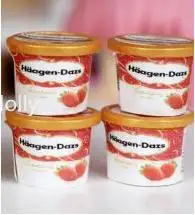 4pcs ice cream cup 1/12 масштаб ролевые игры миниатюрный кукольный домик супермаркет магазин кукла еда напиток Декор Аксессуары игрушка - Цвет: 4pcs ice cream cup