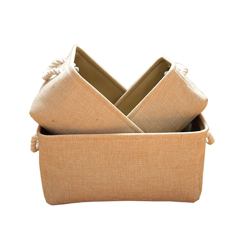 

3Sizes Laundry Hamper Bag Canvas Clothes Storage Baskets Home Clothes Barrel Bags Kids Toy Storage Laundry Basket Thickness Bins